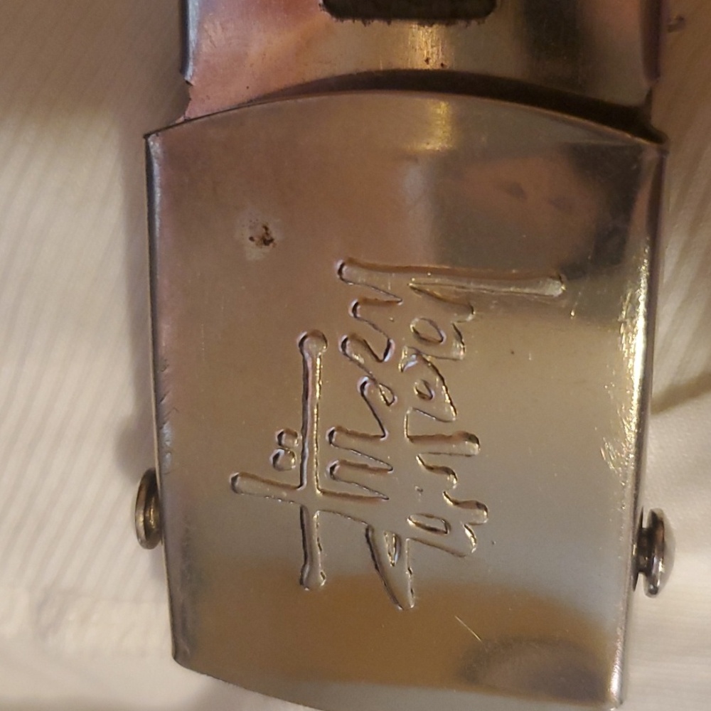 Stussy Silver Buckle with Green Strap - Picture 6 of 6